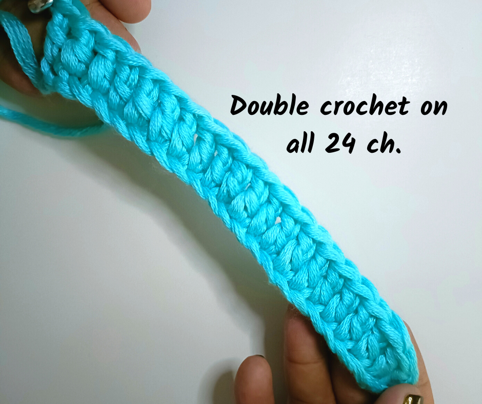 base row for your bobble stitch crochet