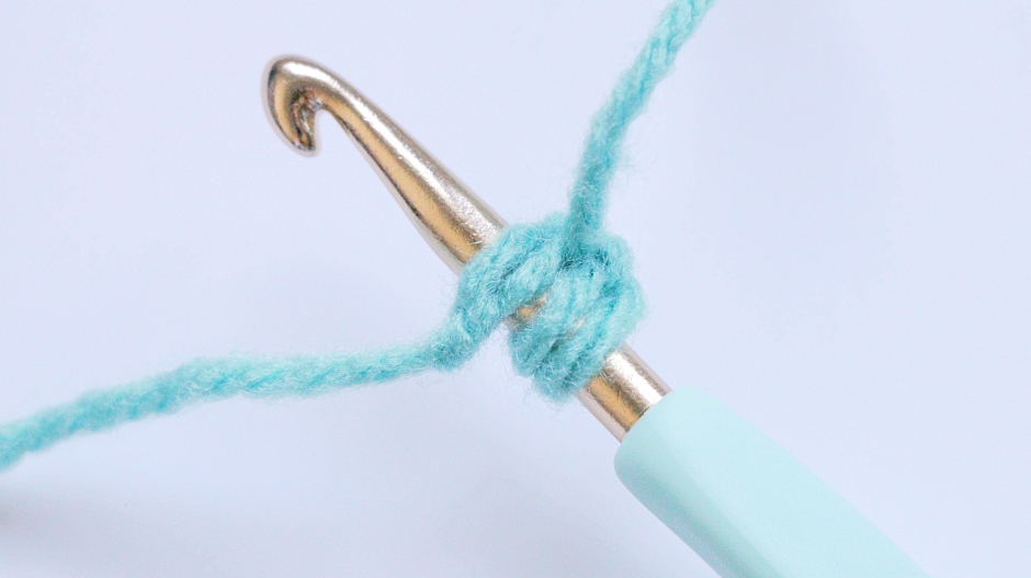 Half Double Crochet - insert your hook in the second chain