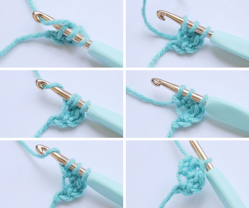 Half Double Crochet - complete the next Fhdc stitch