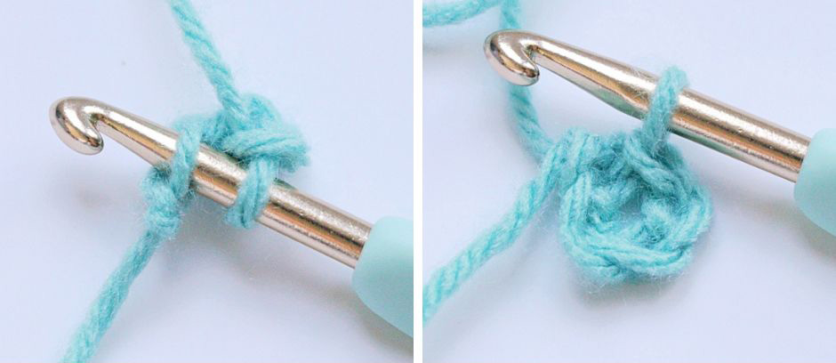 Half Double Crochet - slip Stitch into the first chain