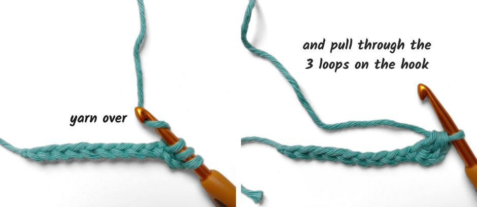 steps to half double crochet