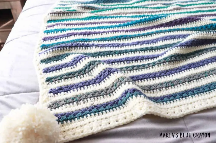 striped Star Stitch Blanket