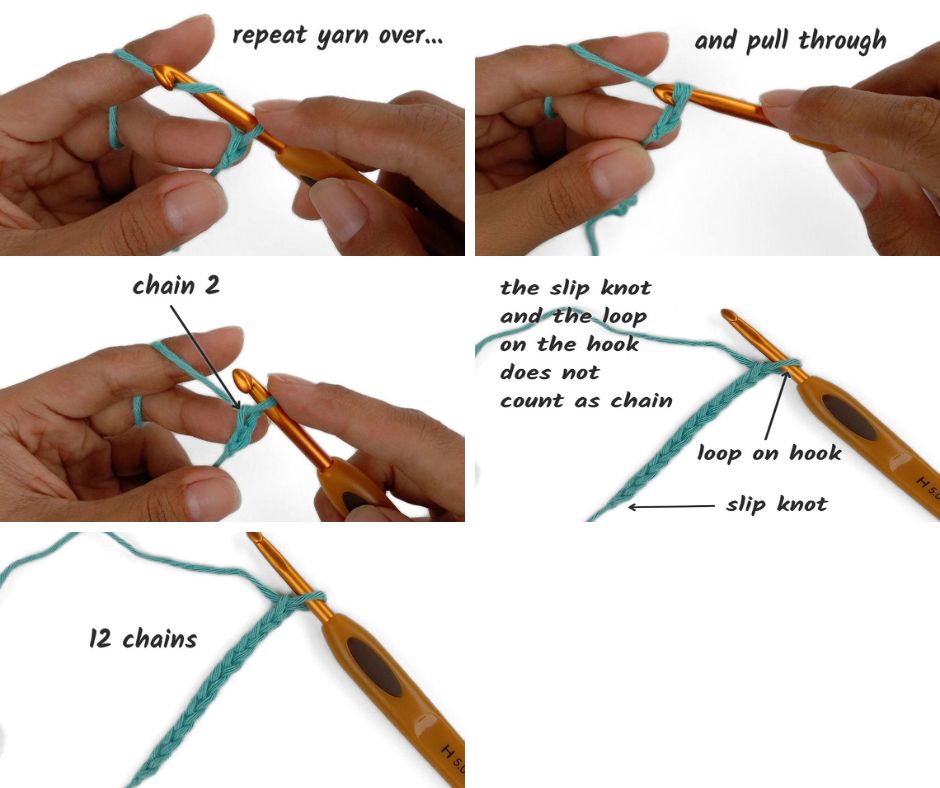 How To Make A Starting Chain - continued steps to making a starting chain