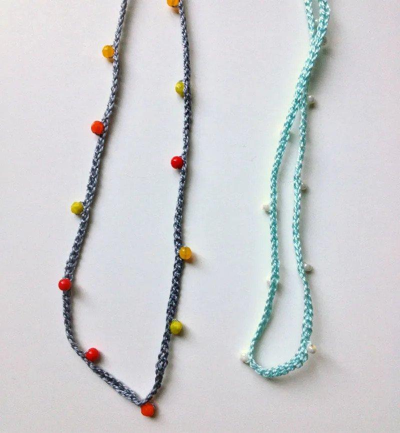 Beaded Crochet Necklace