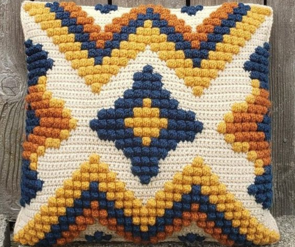 Boho Vibes Crochet Pillow Cover