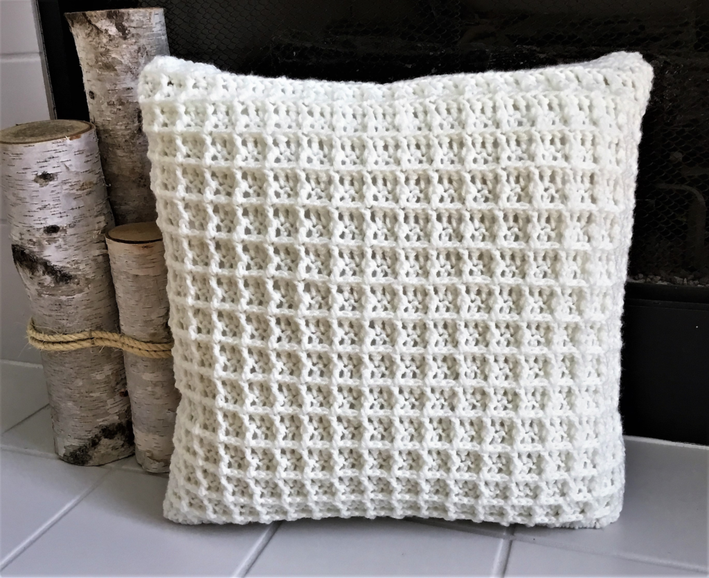 Buttery Soft Waffle Pillow Crochet Pattern