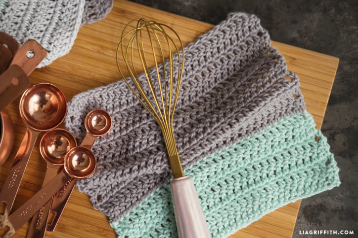 Double Crocheted DIY Dishcloth