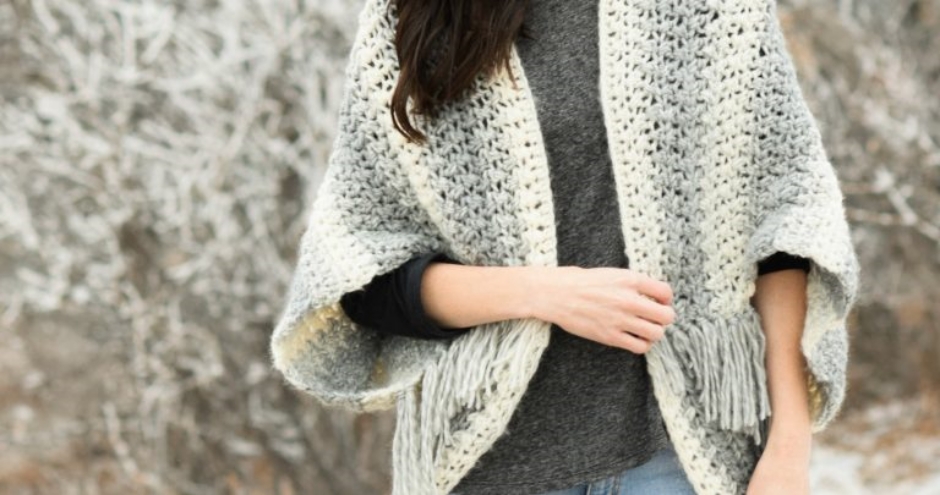 Light Frost Easy Blanket Sweater Crochet Pattern