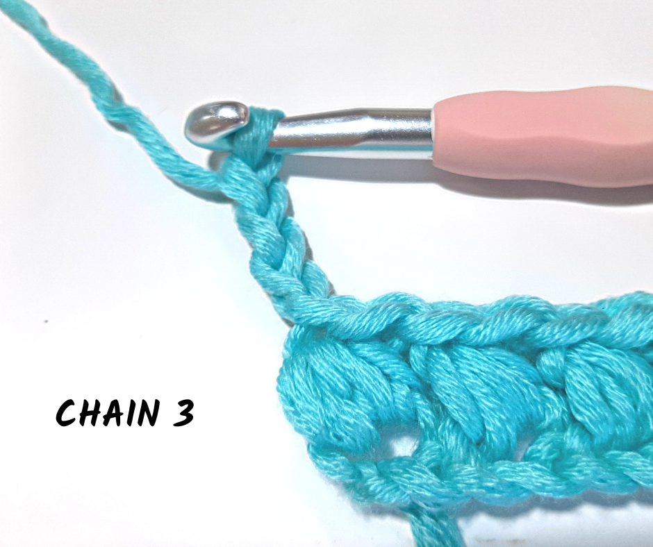 puff stitch - chain 3