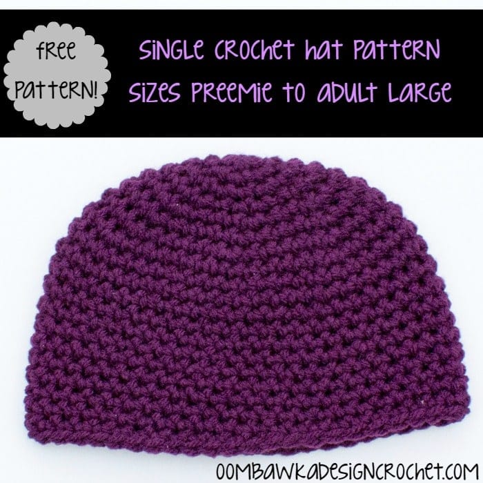 Simple Single Crochet Hat