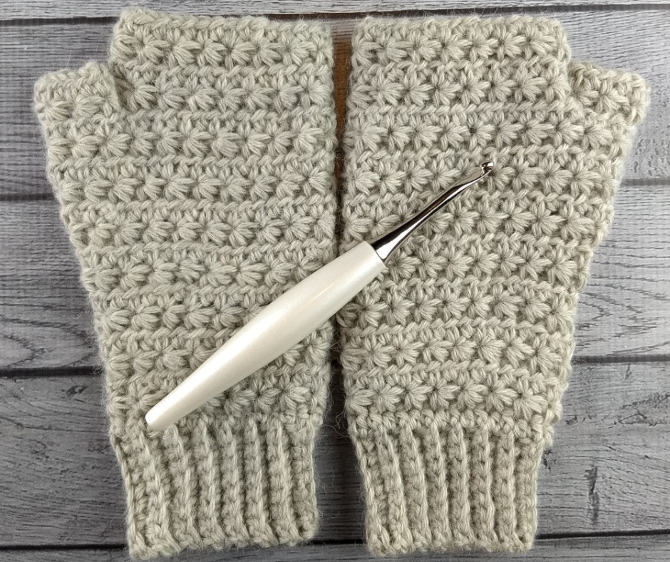 Stella Fingerless Gloves Crochet Pattern