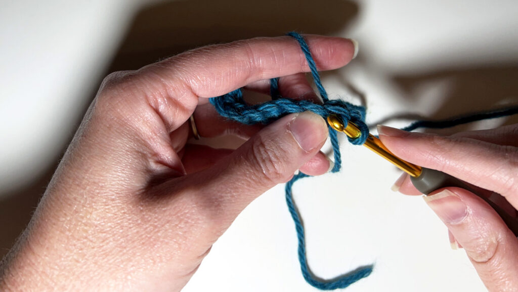 Hold Your Yarn and Hook to Begin Crocheting