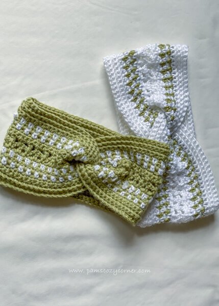 Crochet Zinnia Headbands