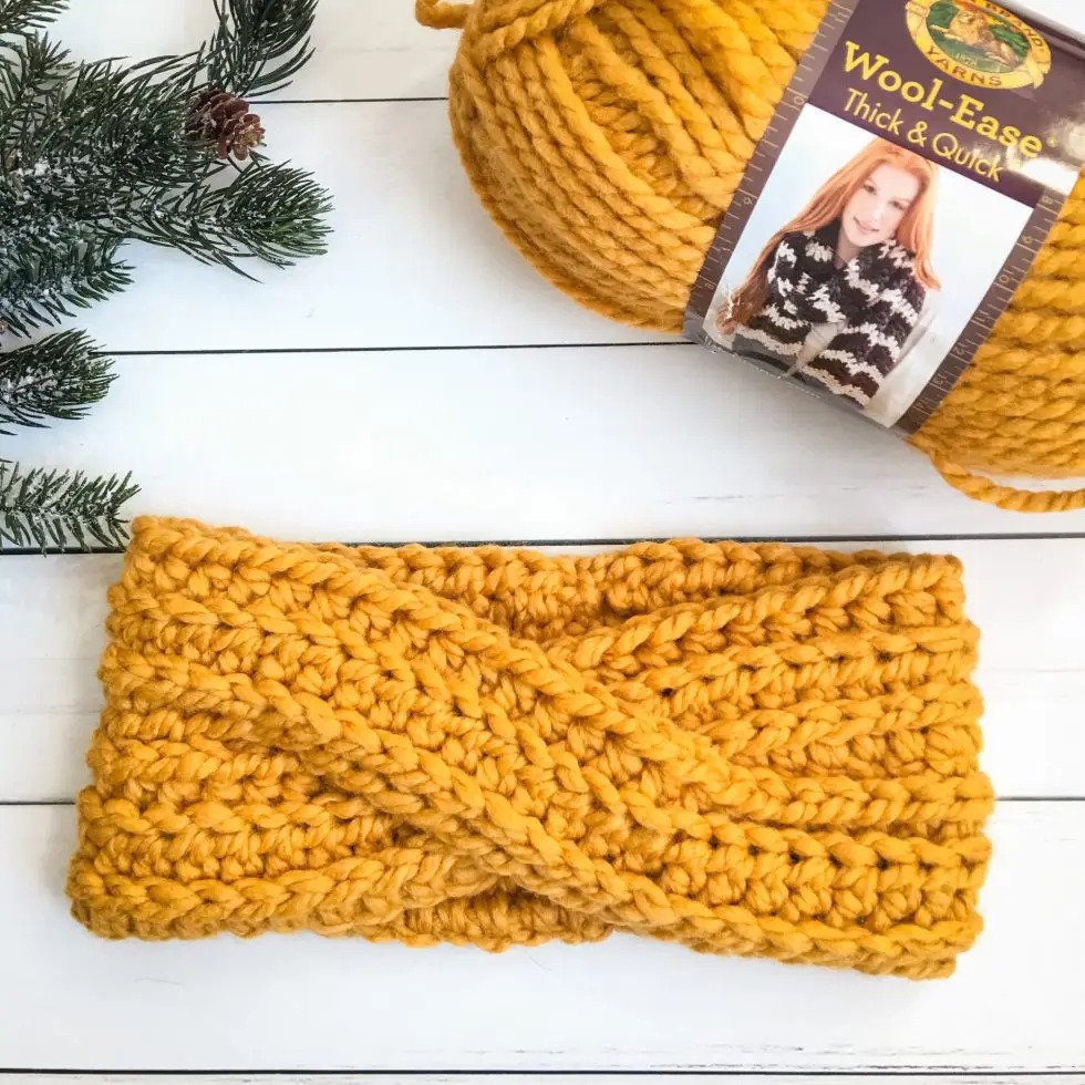 Modern Twist Bulky Crochet Headband