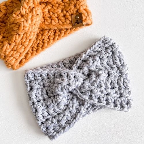Glacier Twist Crochet Headbands
