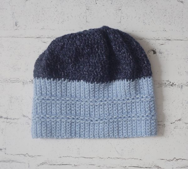 On the Right Track Crochet Beanie