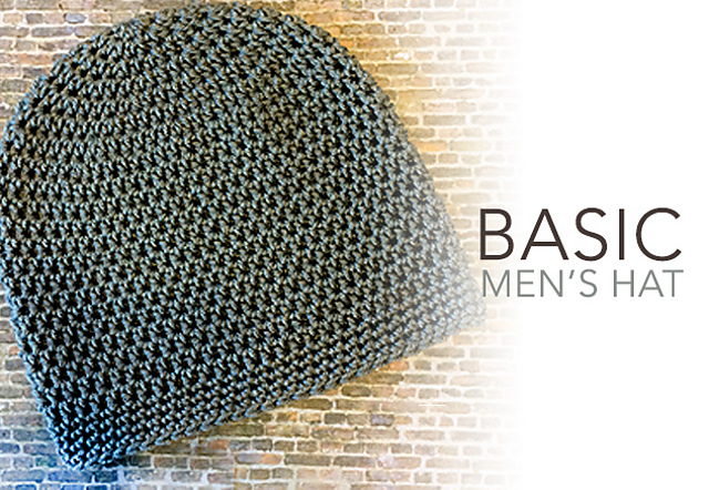 Basic Men's Crochet Hat