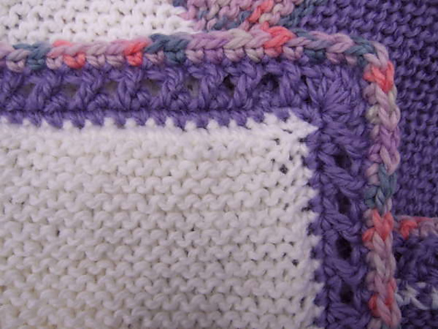 Crossed Double Crochet Border