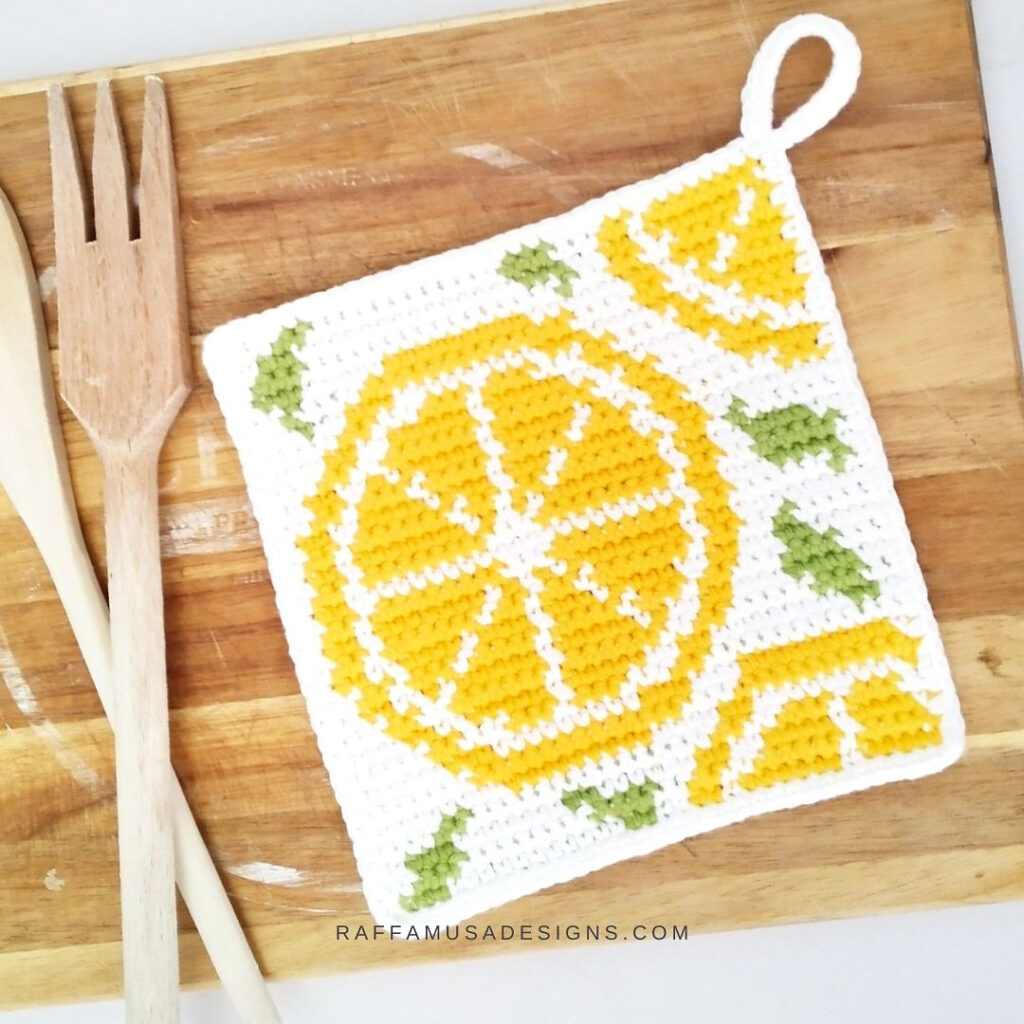 Citrus Fruits Crochet Potholder
