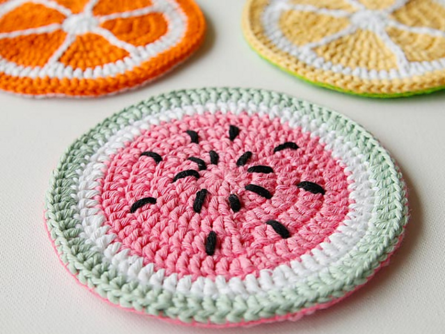 Tutti Frutti Crochet Potholders